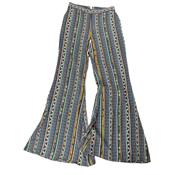 Chelsea & Violet Pants - Chelsea & Violet Navy Striped Wide Leg Pants Size large